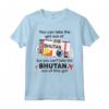 Bhutan Girl - Bhutan Imbarco - Bhutan Maglietta per Donne Patriottiche - Ideale come Regalo per il Trasferimento dal Bhutan