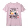 Bhutan Girl - Bhutan Imbarco - Bhutan Maglietta per Donne Patriottiche - Ideale come Regalo per il Trasferimento dal Bhutan