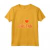 Donna Amo il Bhutan Maglietta con Collo a V - Design esclusivo per gli amanti del Bhutan