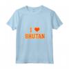 Donna Amo il Bhutan Maglietta con Collo a V - Design esclusivo per gli amanti del Bhutan