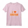 Donna Amo il Bhutan Maglietta con Collo a V - Design esclusivo per gli amanti del Bhutan