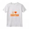 Donna Amo il Bhutan Maglietta con Collo a V - Design esclusivo per gli amanti del Bhutan