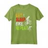 MTB Mountain Bike Eat Sleep Bike Repeat Divertente Regalo Maglietta - Ideale per Ciclisti e Amanti delle Bici da Corsa