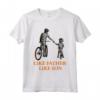 Like Father Like Son - Maglietta Abbinata per Papà e Figlio in Bicicletta - Ideale per Natale o Compleanno