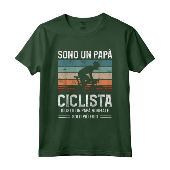Sono Un Papà Ciclista Giusto Un Papà Normale Solo Più Figo - Maglietta per Papà Ciclista da Montagna - Regalo Ideale per il Ciclismo