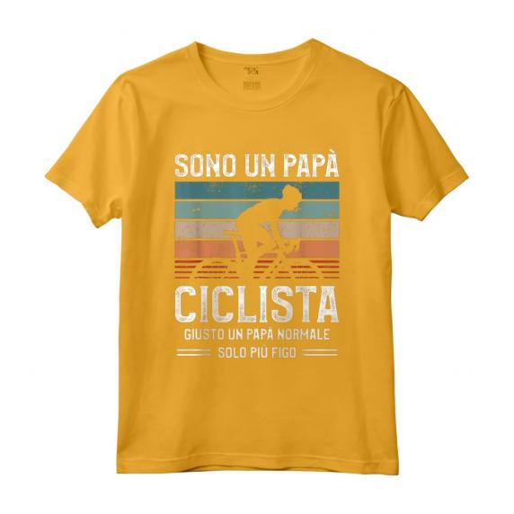 Sono Un Papà Ciclista Giusto Un Papà Normale Solo Più Figo - Maglietta per Papà Ciclista da Montagna - Regalo Ideale per il Ciclismo
