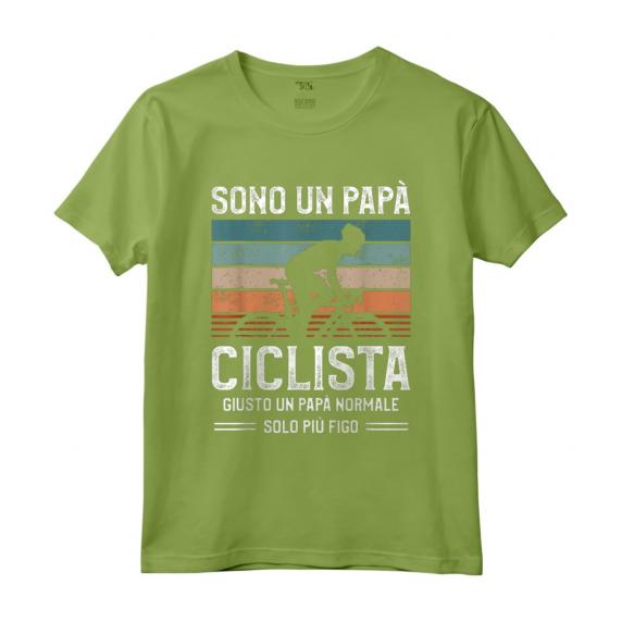Sono Un Papà Ciclista Giusto Un Papà Normale Solo Più Figo - Maglietta per Papà Ciclista da Montagna - Regalo Ideale per il Ciclismo