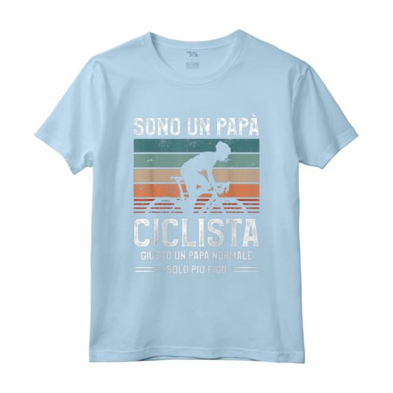 Sono Un Papà Ciclista Giusto Un Papà Normale Solo Più Figo - Maglietta per Papà Ciclista da Montagna - Regalo Ideale per il Ciclismo