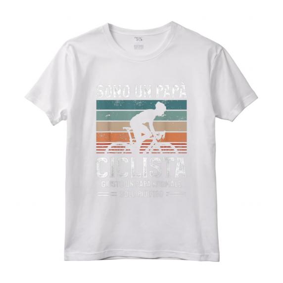 Sono Un Papà Ciclista Giusto Un Papà Normale Solo Più Figo - Maglietta per Papà Ciclista da Montagna - Regalo Ideale per il Ciclismo