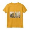 Immagine Logo Milano Duomo in Bianco e Nero - Maglietta Moda Italia - Ideale come Regalo per gli Amanti di Milano e dell'Italia