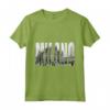 Immagine Logo Milano Duomo in Bianco e Nero - Maglietta Moda Italia - Ideale come Regalo per gli Amanti di Milano e dell'Italia