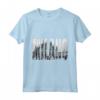 Immagine Logo Milano Duomo in Bianco e Nero - Maglietta Moda Italia - Ideale come Regalo per gli Amanti di Milano e dell'Italia