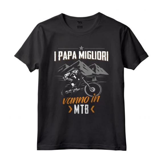 Ciclista Maglietta Papa Bicicletta - Divertente Maglietta Ciclismo Vintage per Uomo, Donna e Ragazzi - Regalo Compleanno o Natale