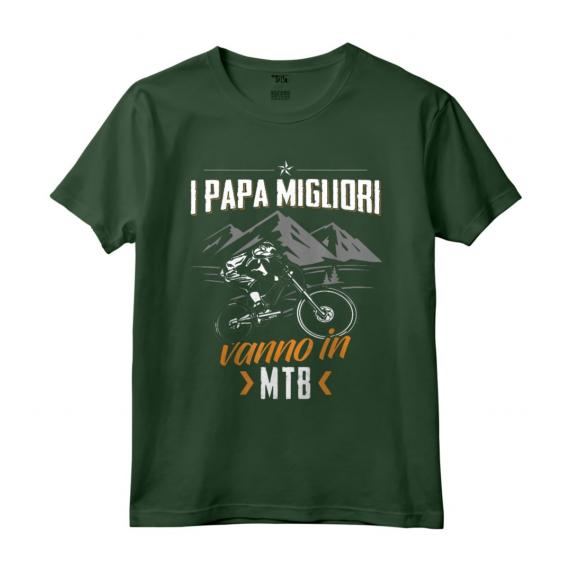 Ciclista Maglietta Papa Bicicletta - Divertente Maglietta Ciclismo Vintage per Uomo, Donna e Ragazzi - Regalo Compleanno o Natale
