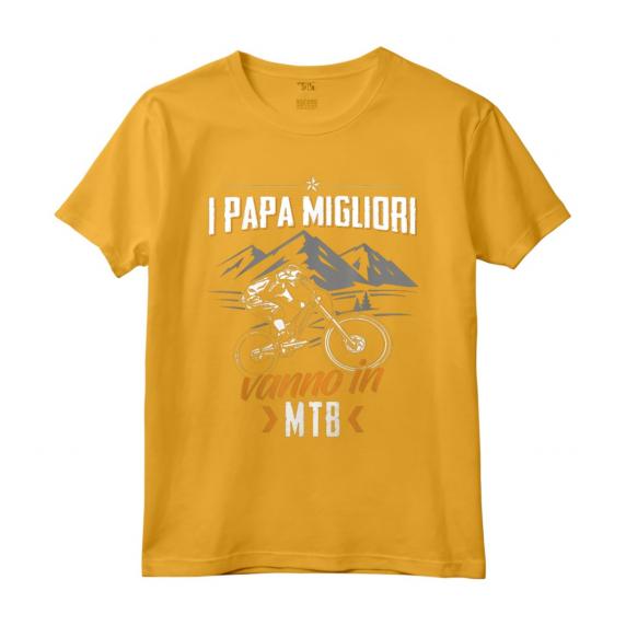 Ciclista Maglietta Papa Bicicletta - Divertente Maglietta Ciclismo Vintage per Uomo, Donna e Ragazzi - Regalo Compleanno o Natale