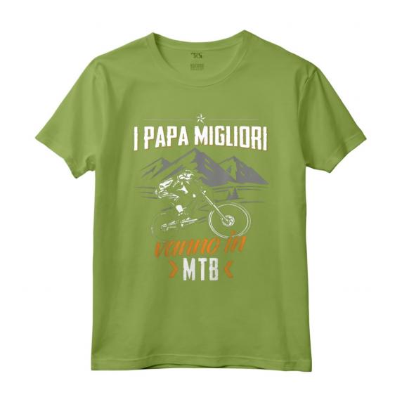 Ciclista Maglietta Papa Bicicletta - Divertente Maglietta Ciclismo Vintage per Uomo, Donna e Ragazzi - Regalo Compleanno o Natale