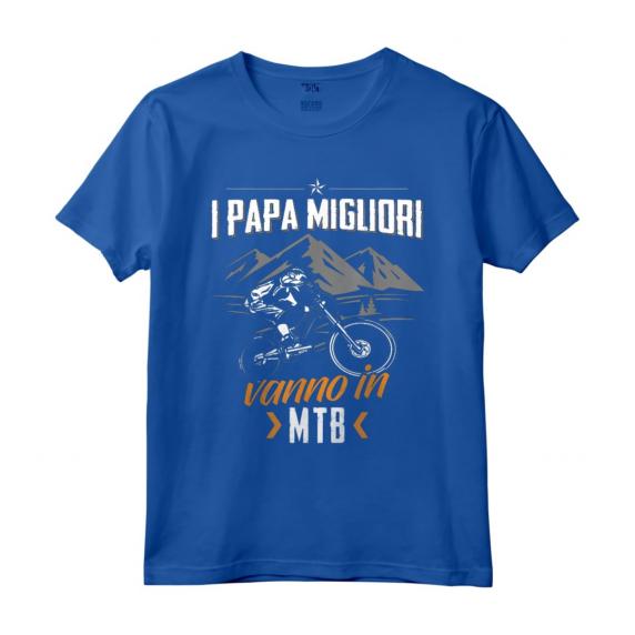 Ciclista Maglietta Papa Bicicletta - Divertente Maglietta Ciclismo Vintage per Uomo, Donna e Ragazzi - Regalo Compleanno o Natale