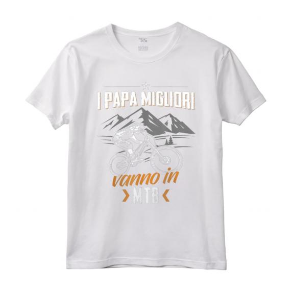 Ciclista Maglietta Papa Bicicletta - Divertente Maglietta Ciclismo Vintage per Uomo, Donna e Ragazzi - Regalo Compleanno o Natale