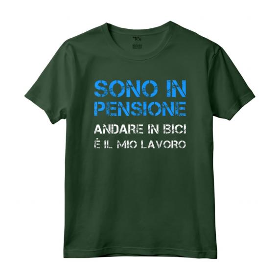 Magliette Uomo Manica Corta Bici - Regalo Ciclista in Pensione - T-Shirt divertente per Amanti della Bicicletta - Marca HapTiger