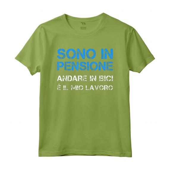 Magliette Uomo Manica Corta Bici - Regalo Ciclista in Pensione - T-Shirt divertente per Amanti della Bicicletta - Marca HapTiger