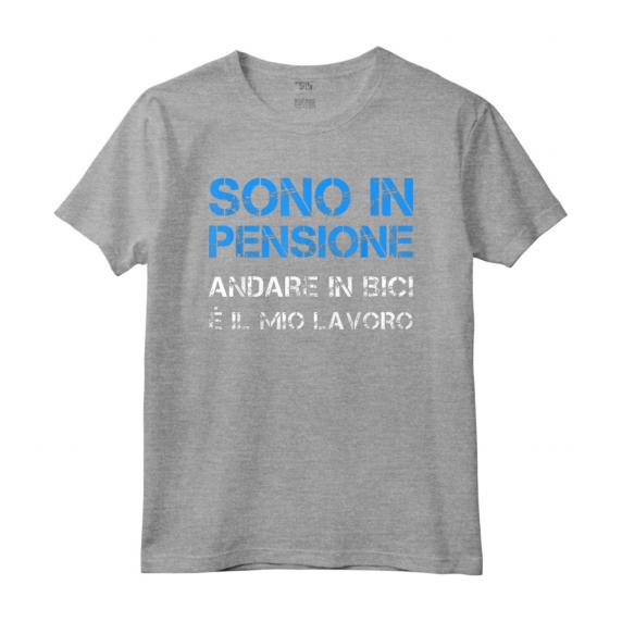 Magliette Uomo Manica Corta Bici - Regalo Ciclista in Pensione - T-Shirt divertente per Amanti della Bicicletta - Marca HapTiger