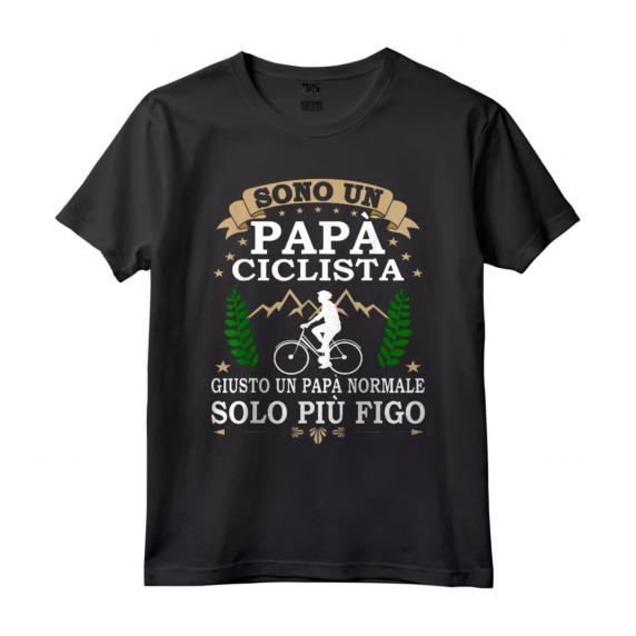 Sono un Papà ciclista giusto un Papà normale solo più figo - Maglietta divertente per ciclisti - Regalo di Natale per papà e nonno ciclista in montagna