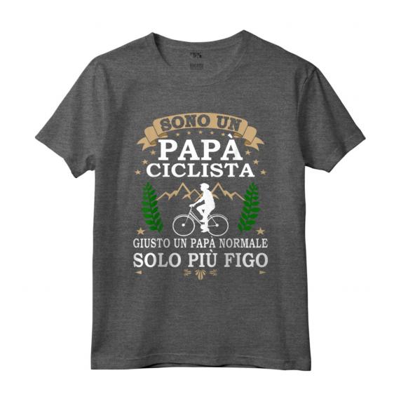 Sono un Papà ciclista giusto un Papà normale solo più figo - Maglietta divertente per ciclisti - Regalo di Natale per papà e nonno ciclista in montagna