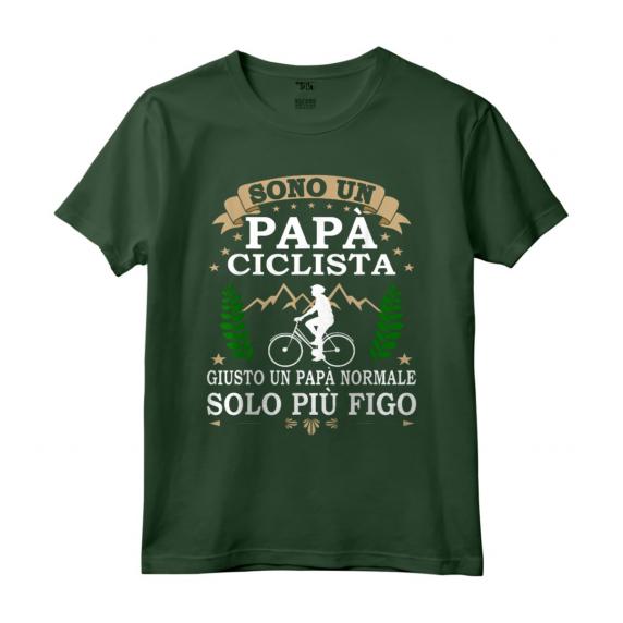 Sono un Papà ciclista giusto un Papà normale solo più figo - Maglietta divertente per ciclisti - Regalo di Natale per papà e nonno ciclista in montagna