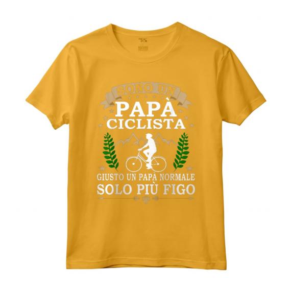 Sono un Papà ciclista giusto un Papà normale solo più figo - Maglietta divertente per ciclisti - Regalo di Natale per papà e nonno ciclista in montagna