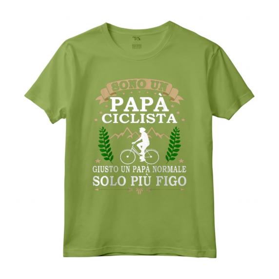 Sono un Papà ciclista giusto un Papà normale solo più figo - Maglietta divertente per ciclisti - Regalo di Natale per papà e nonno ciclista in montagna