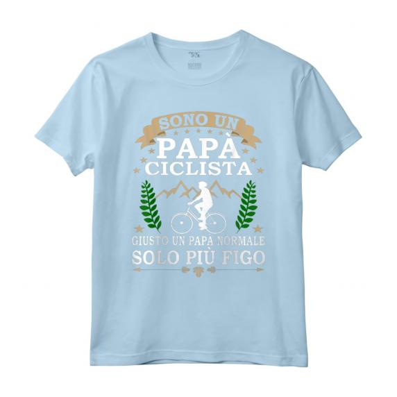 Sono un Papà ciclista giusto un Papà normale solo più figo - Maglietta divertente per ciclisti - Regalo di Natale per papà e nonno ciclista in montagna