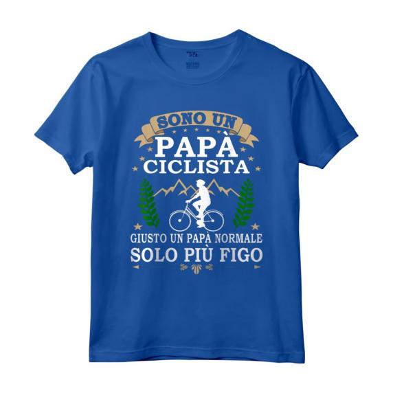 Sono un Papà ciclista giusto un Papà normale solo più figo - Maglietta divertente per ciclisti - Regalo di Natale per papà e nonno ciclista in montagna
