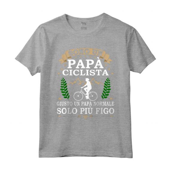 Sono un Papà ciclista giusto un Papà normale solo più figo - Maglietta divertente per ciclisti - Regalo di Natale per papà e nonno ciclista in montagna