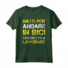 Nato Per Andare In Bici - Maglietta Divertente per Ciclista - Idea Regalo Originale - Marca HapTiger