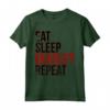 Eat Sleep Deadlift Repeat T-Shirt Gym Weightlifting - Funny Powerlifting Tee for Gym Workout