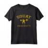 Classic College Stile Squat University T-Shirt - Design Originale Vintage Fitness - Regalo per Powerlifter e Bodybuilder