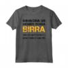 Mondo Senza Birra T Shirt Uomo Divertente Frasi Simpatiche Maglietta - Ideale per gli Amanti della Birra e dell'Alcool - Marca HapTiger