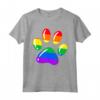 Camicia LGBTQ Pride Month Rainbow Dog Paw - Maglietta Lover LGBT per l'Orgoglio - Acquista Abbigliamento con Stampe Arcobaleno