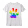 Camicia LGBTQ Pride Month Rainbow Dog Paw - Maglietta Lover LGBT per l'Orgoglio - Acquista Abbigliamento con Stampe Arcobaleno