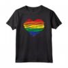 Cuore LGBT con Bandiera Arcobaleno - Maglietta per Gay e Lesbiche - Ideale per Gay Pride e Eventi Queer