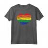 Cuore LGBT con Bandiera Arcobaleno - Maglietta per Gay e Lesbiche - Ideale per Gay Pride e Eventi Queer