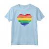 Cuore LGBT con Bandiera Arcobaleno - Maglietta per Gay e Lesbiche - Ideale per Gay Pride e Eventi Queer