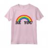 Be You Rainbow | Gay Pride T-Shirt LGBTQ Tee LGBT Distressed Maglietta - Regalo Orgoglio LGBT per Uomo o Donna - Fantastico Design Vintage Retrò