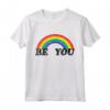 Be You Rainbow | Gay Pride T-Shirt LGBTQ Tee LGBT Distressed Maglietta - Regalo Orgoglio LGBT per Uomo o Donna - Fantastico Design Vintage Retrò