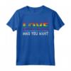 Rainbow Love Who You Want - Retro Vintage LGBTQ Pride Maglietta - Sostegno Love Equality - Perfetta per Mese dell'Orgoglio e Parate