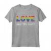 Rainbow Love Who You Want - Retro Vintage LGBTQ Pride Maglietta - Sostegno Love Equality - Perfetta per Mese dell'Orgoglio e Parate