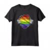 LGBTQ - Gay Pride - Arcobaleno Maglietta - Design Cuore CSD - Abbigliamento per CSD e Parate Gay