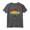 LGBTQ - Gay Pride - Arcobaleno Maglietta - Design Cuore CSD - Abbigliamento per CSD e Parate Gay