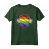 LGBTQ - Gay Pride - Arcobaleno Maglietta - Design Cuore CSD - Abbigliamento per CSD e Parate Gay