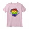 LGBTQ - Gay Pride - Arcobaleno Maglietta - Design Cuore CSD - Abbigliamento per CSD e Parate Gay